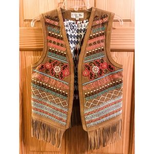 Tasha Polozzi Collection Genuine Leather Vest